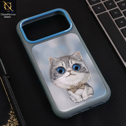 iPhone 17 Pro Max Cover - Design 9 - Nimmy Design Shockproof Phone Case with Embroidery Anti Slip Scratch Resistant Protective Cover