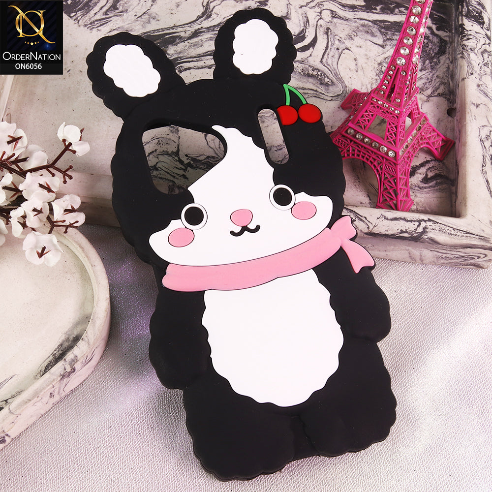 iPhone 17 Pro Max Cover - Black - Cartoon Character Anti-Slip Silicone Protective Back Cover