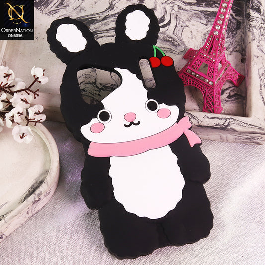 iPhone 17 Pro Max Cover - Black - Cartoon Character Anti-Slip Silicone Protective Back Cover