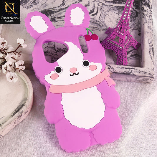 iPhone 17 Pro Max Cover - Pink - Cartoon Character Anti-Slip Silicone Protective Back Cover