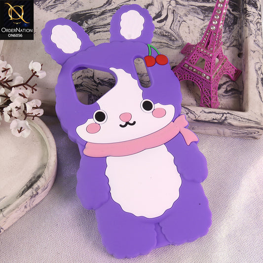 iPhone 17 Pro Max Cover - Purple - Cartoon Character Anti-Slip Silicone Protective Back Cover