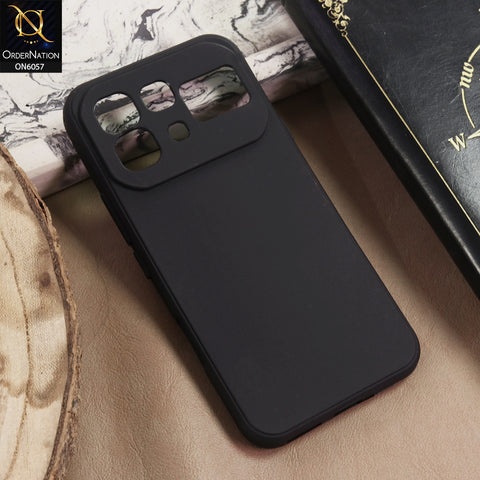 Infinix Note 60 Pro Cover  - Black - New Premium Quality Silicone Case Slim Protective Back Cover And Camera Protection