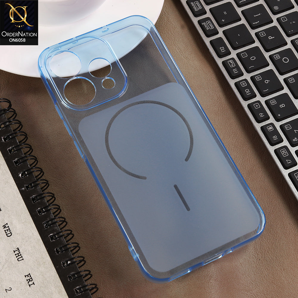 Oppo Reno 15c Cover - Blue - Premium Frosted Camera Guard Case