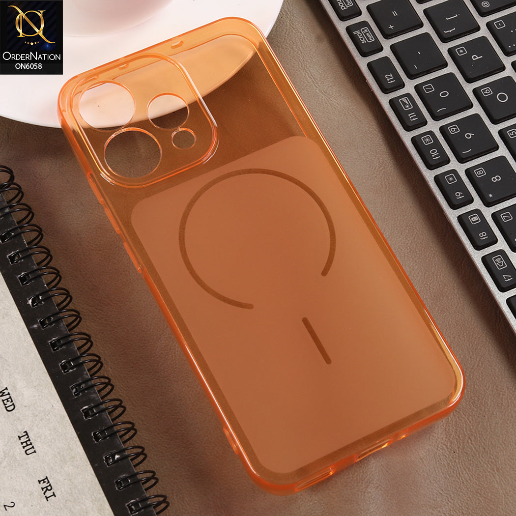 Oppo Reno 15 Cover - Orange - Premium Frosted Camera Guard Case