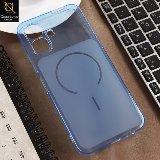Infinix Smart 20 Cover - Blue - Premium Frosted Camera Guard Case