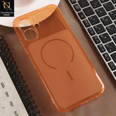 Infinix Smart 20 Cover - Orange - Premium Frosted Camera Guard Case