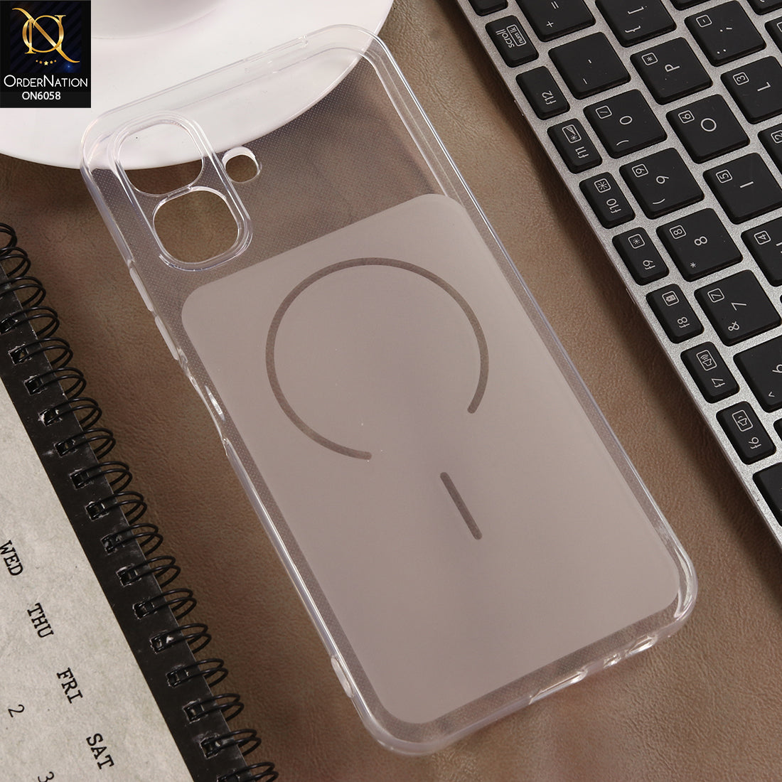 Infinix Smart 20 Cover - White - Premium Frosted Camera Guard Case