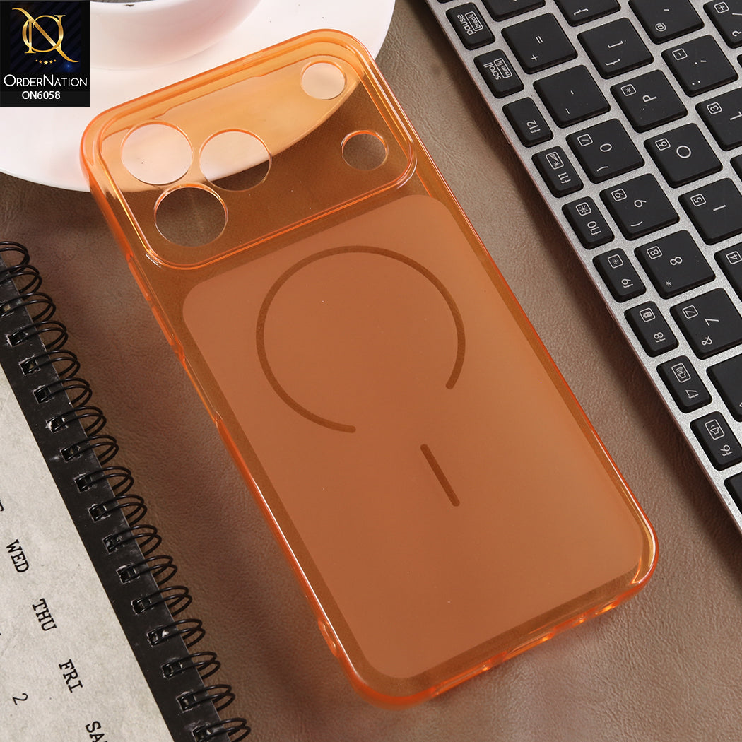 Tecno Spark 50 Cover - Orange - Premium Frosted Camera Guard Case