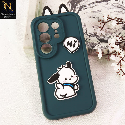 Tecno Camon 50 Pro 5G Cover - Green - 3D Cute Cartoon Characters Soft Silicone Case with Camera Protection