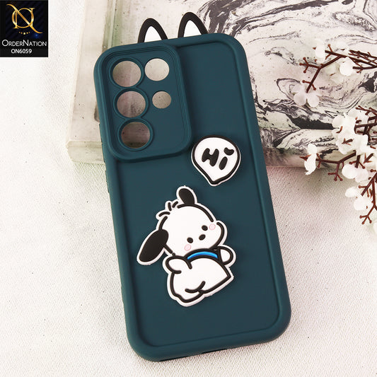 Realme C85 Pro Cover - Green - 3D Cute Cartoon Characters Soft Silicone Case with Camera Protection
