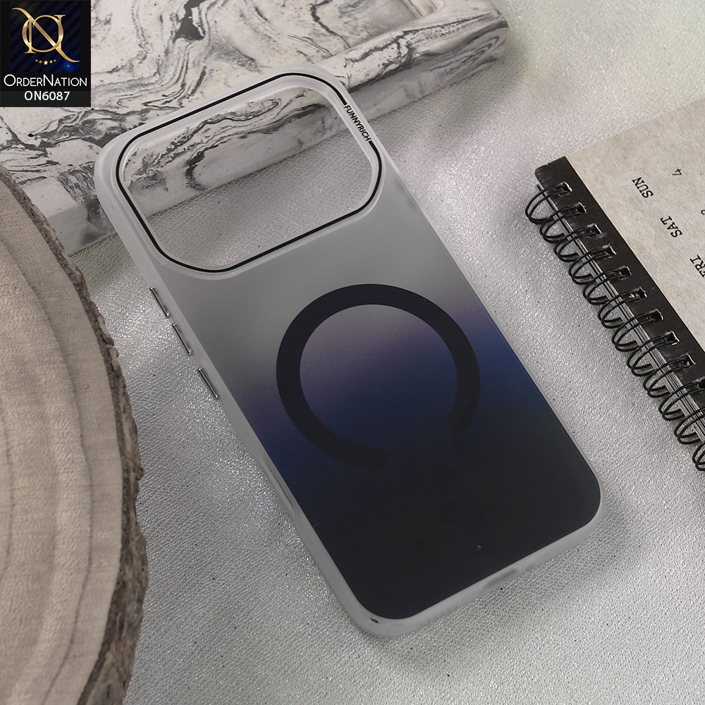 Infinix Note 60 Pro Cover - Blue - Premium Deep Smoke Shockproof Case With White Edge