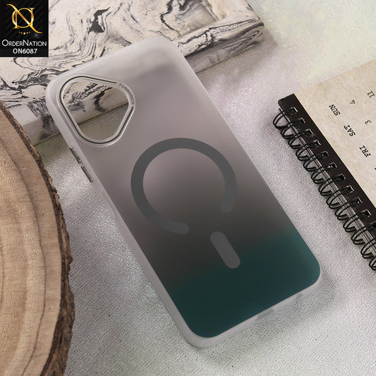 Infinix Smart 20 Cover - Green- Premium Deep Smoke Shockproof Case With White Edge