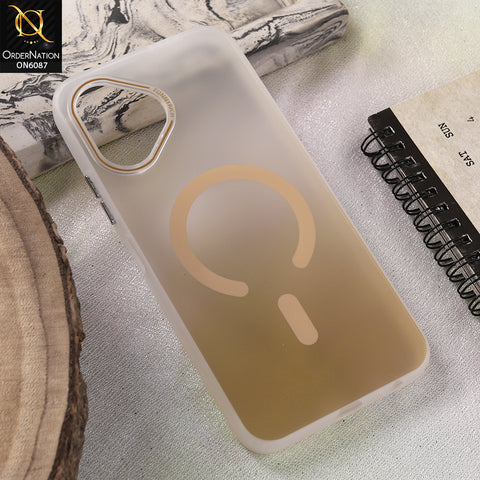 Infinix Smart 20 Cover - Yellow - Premium Deep Smoke Shockproof Case With White Edge