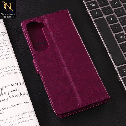 Infinix Hot 60 Pro Plus Cover - Red - SM Leather Magnetic Flip Cover with Card Holder & Stand Premium Wallet Case for Phone Protection