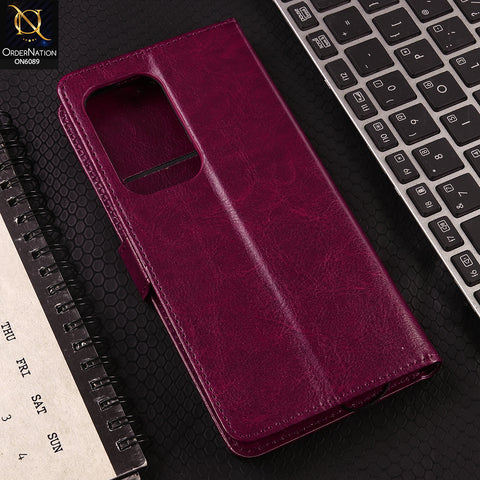 Samsung Galaxy A15 5G Cover - Red - SM Leather Magnetic Flip Cover with Card Holder & Stand Premium Wallet Case for Phone Protection