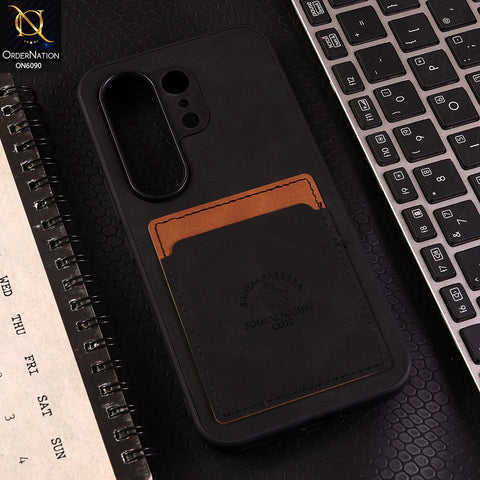 Tecno Camon 50 Ultra Cover - Black - Premium Leather Card Pocket Protective Case