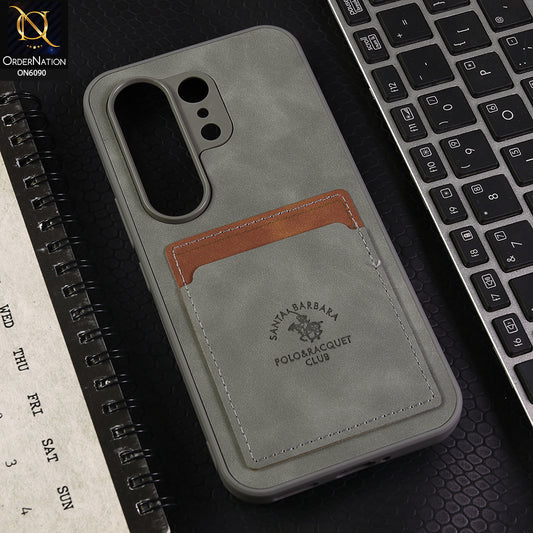 Tecno Camon 50 4G Cover - Gray - Premium Leather Card Pocket Protective Case