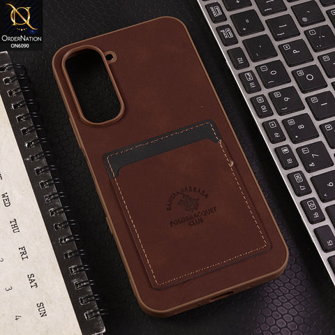 Infinix Hot 70 Cover - Dark Brown - Premium Leather Card Pocket Protective Case