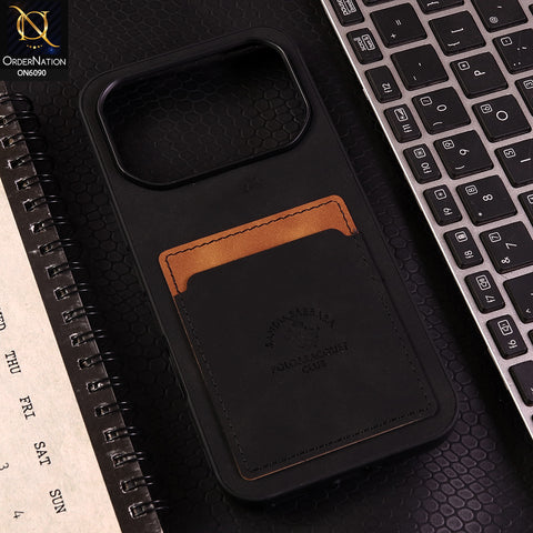 Infinix Note 60 Cover - Black - Premium Leather Card Pocket Protective Case