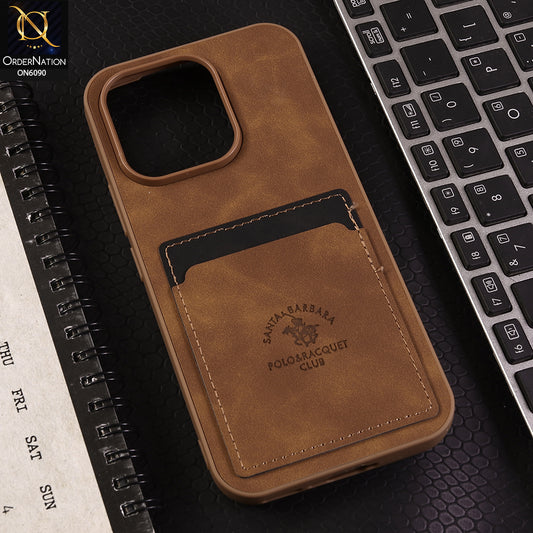 Oppo Reno 15 Cover - Light Brown - Premium Leather Card Pocket Protective Case