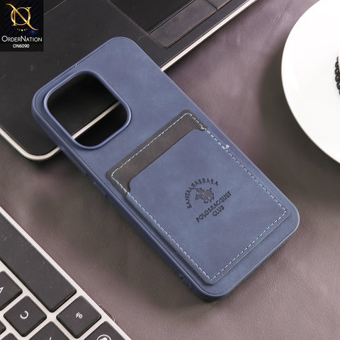 Oppo Reno 15 Pro 5G Cover - Blue - Premium Leather Card Pocket Protective Case