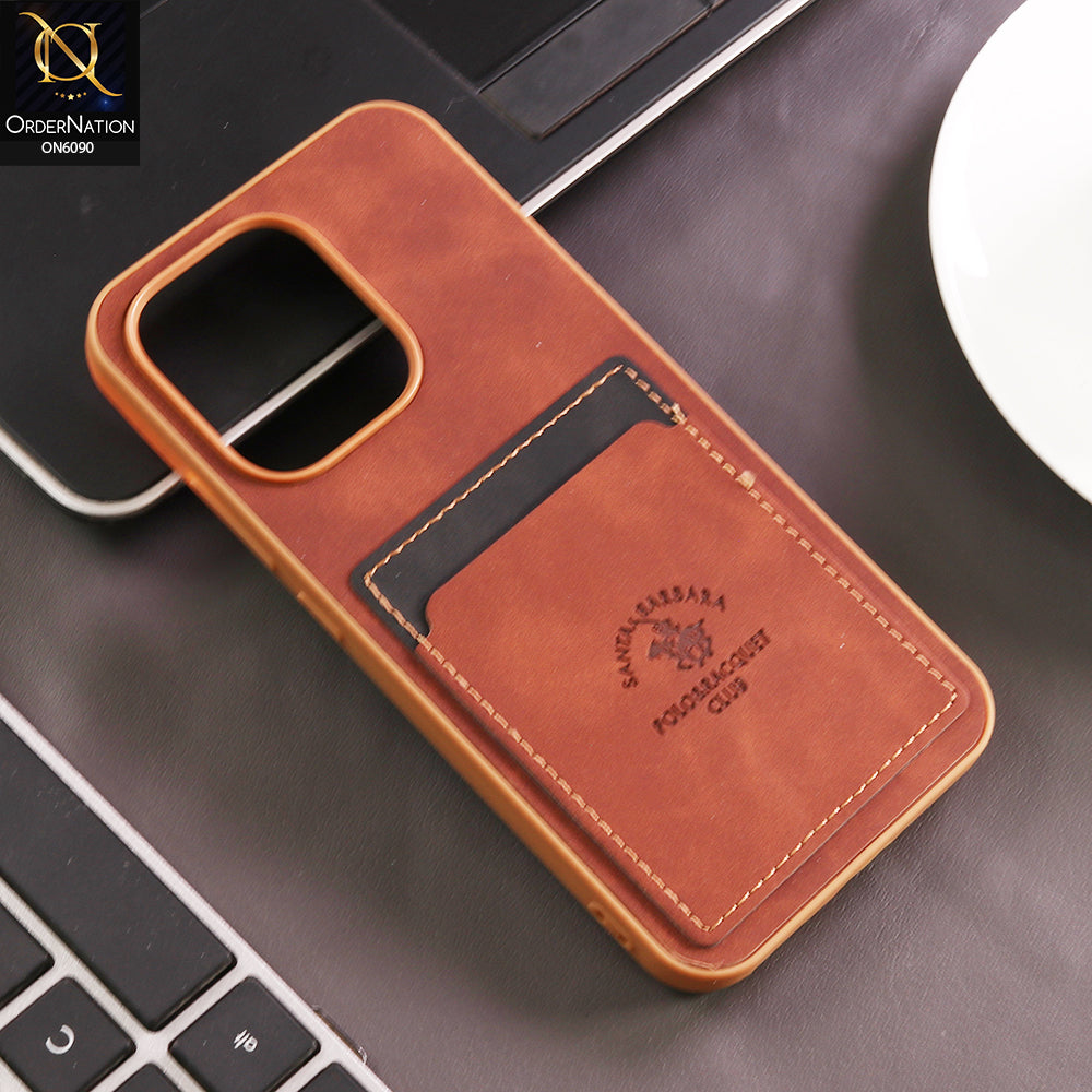 Oppo Reno 15 China Cover - Dark Brown - Premium Leather Card Pocket Protective Case