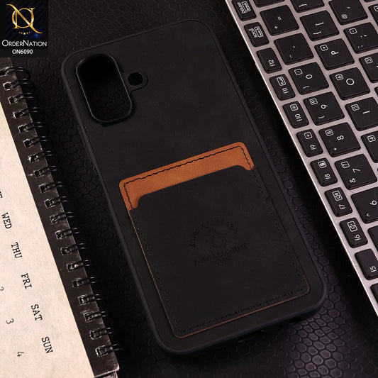 Infinix Smart 20 Cover - Black - Premium Leather Card Pocket Protective Case