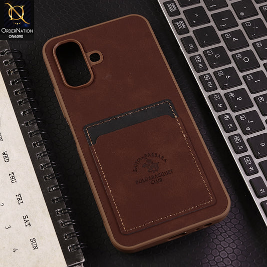 Infinix Smart 20 Cover - Dark Brown - Premium Leather Card Pocket Protective Case