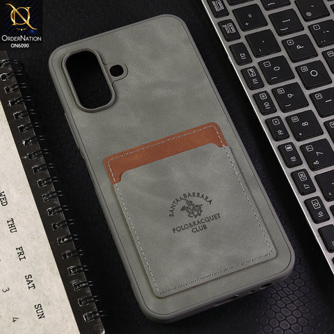 Infinix Smart 20 Cover - Gray - Premium Leather Card Pocket Protective Case
