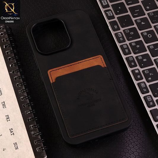 Vivo V70 Cover - Black - Premium Leather Card Pocket Protective Case