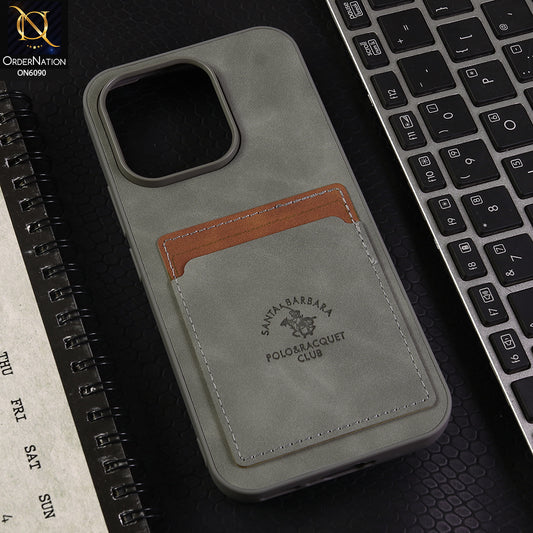 Vivo V70 Cover - Gray - Premium Leather Card Pocket Protective Case