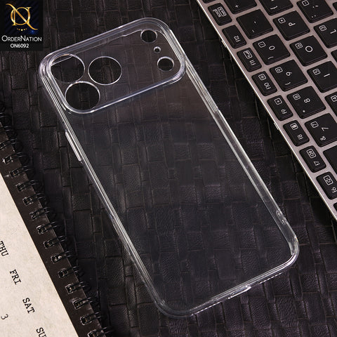 iPhone 17 Pro Max Cover - Transparent - Crystal Clear Anti-Yellowing Shockproof Protective Case with Camera Protection