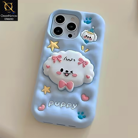 iPhone 15 Pro Max Cover - Blue - Aesthetic 3D Silicone Shockproof Luxury Cover