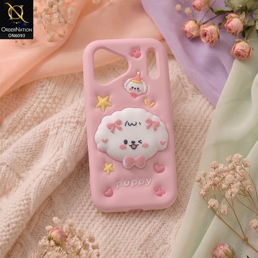 iPhone 17 Pro Max Cover - Pink - Aesthetic 3D Silicone Shockproof Luxury Cover