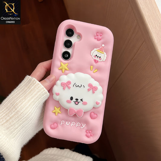Samsung Galaxy A15 5G Cover - Pink - Aesthetic 3D Silicone Shockproof Luxury Cover