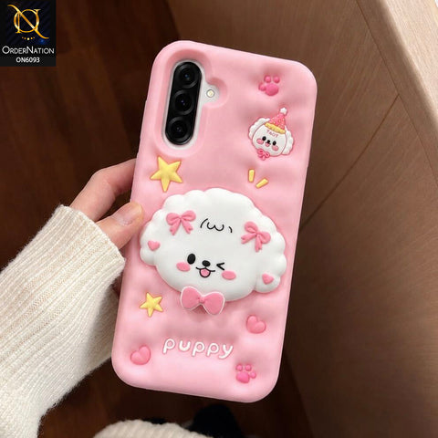 Samsung Galaxy A36 Cover - Pink - Aesthetic 3D Silicone Shockproof Luxury Cover