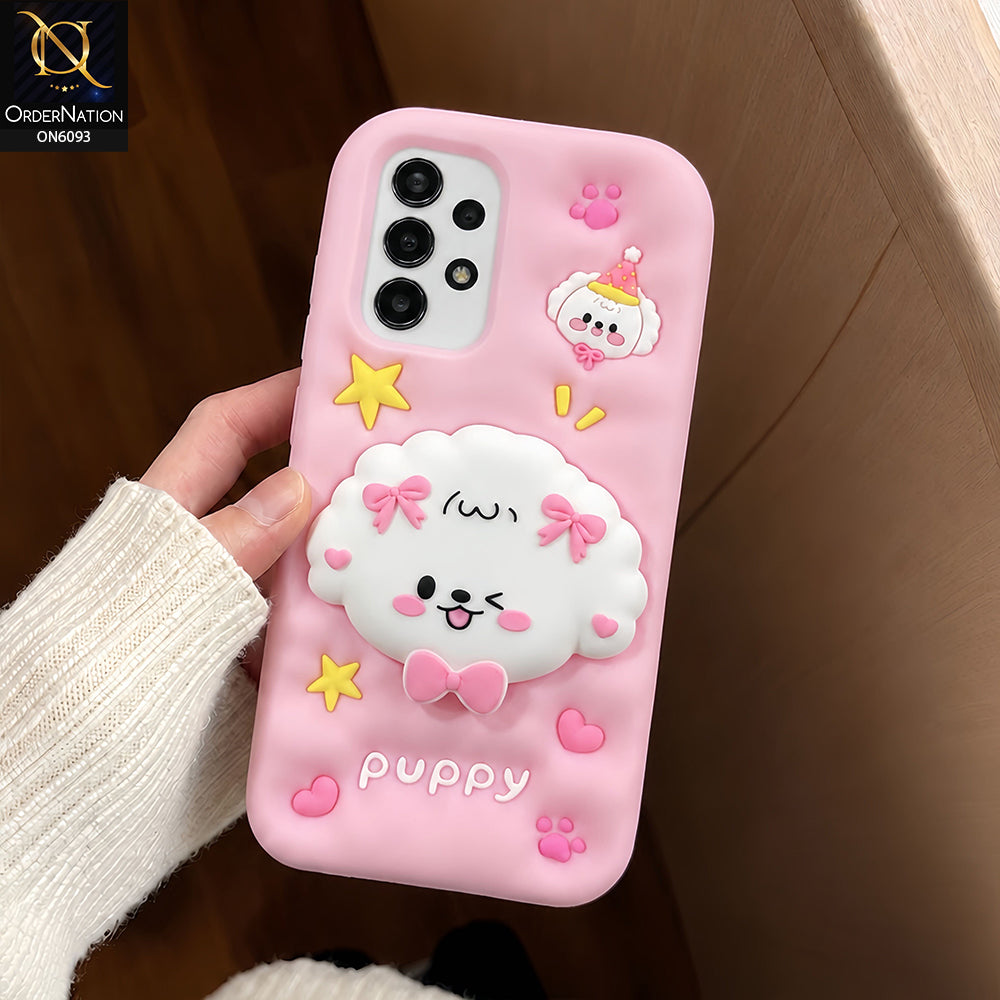 Samsung Galaxy A53 5G Cover - Pink - Aesthetic 3D Silicone Shockproof Luxury Cover