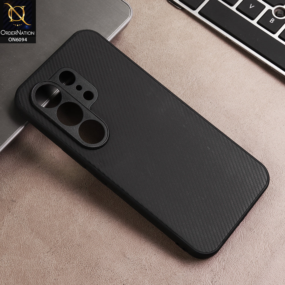 Tecno Camon 50 4G Cover - Black - New Deluxe High Quality Matte Soft Tpu Carbon Fiber Texture Case