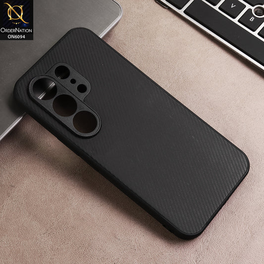 Tecno Camon 50 Ultra Cover - Black - New Deluxe High Quality Matte Soft Tpu Carbon Fiber Texture Case