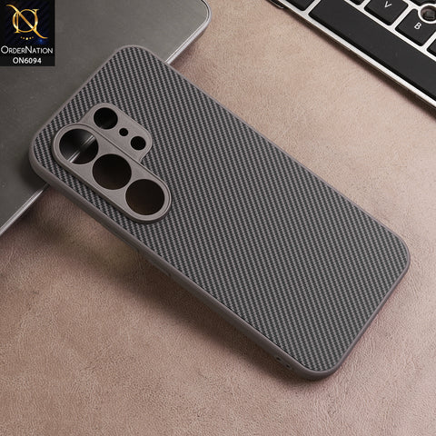 Tecno Camon 50 4G Cover - Gray - New Deluxe High Quality Matte Soft Tpu Carbon Fiber Texture Case