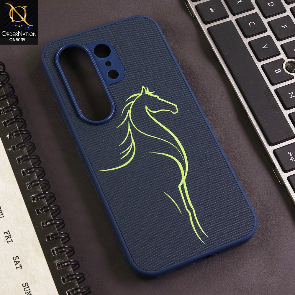 Tecno Camon 50 Ultra Cover - Blue - Premium Textured Matte Phone Case with Minimalist Artistic Line Design