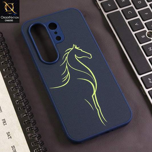 Tecno Camon 50 Ultra Cover - Blue - Premium Textured Matte Phone Case with Minimalist Artistic Line Design