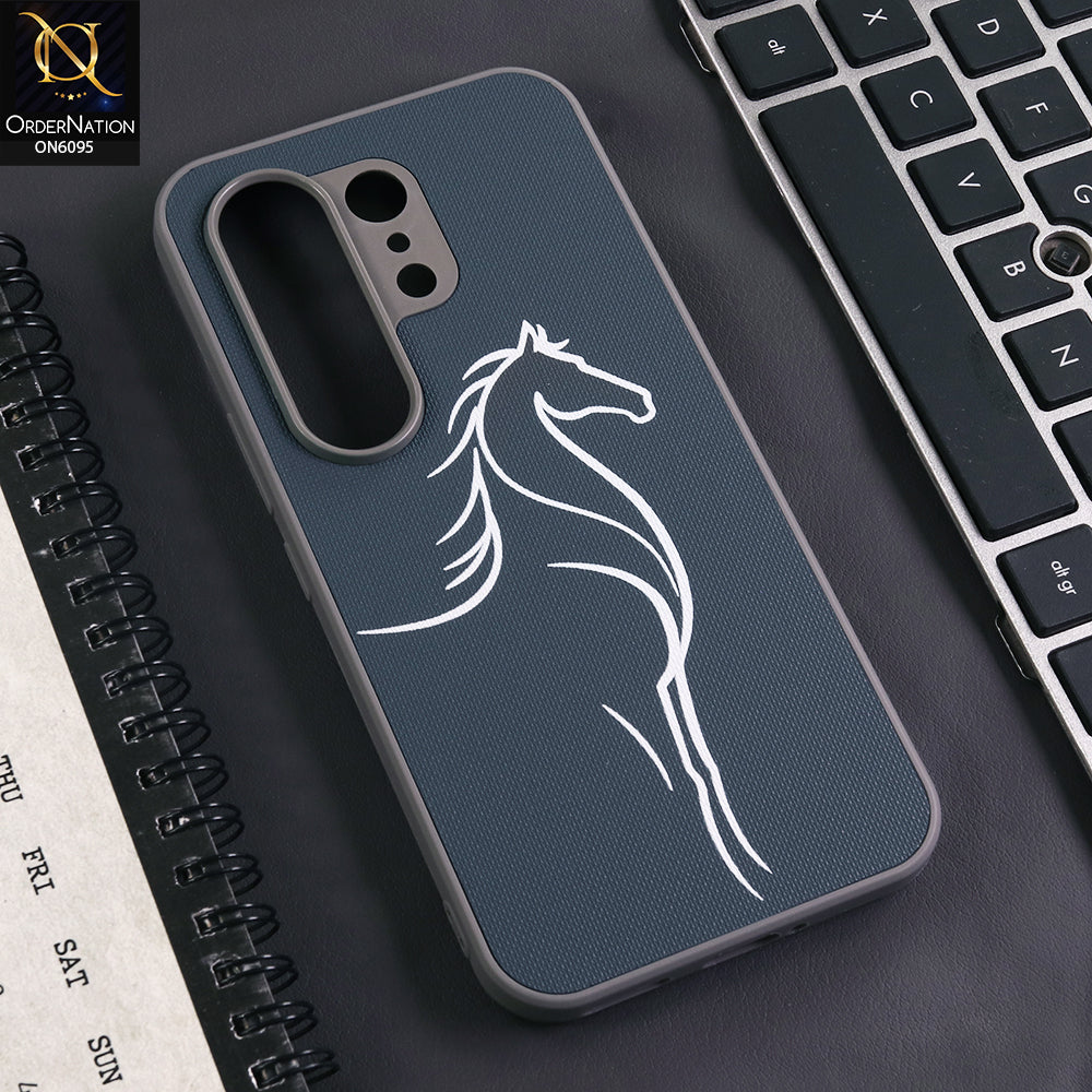 Tecno Camon 50 4G Cover - Gray - Premium Textured Matte Phone Case with Minimalist Artistic Line Design
