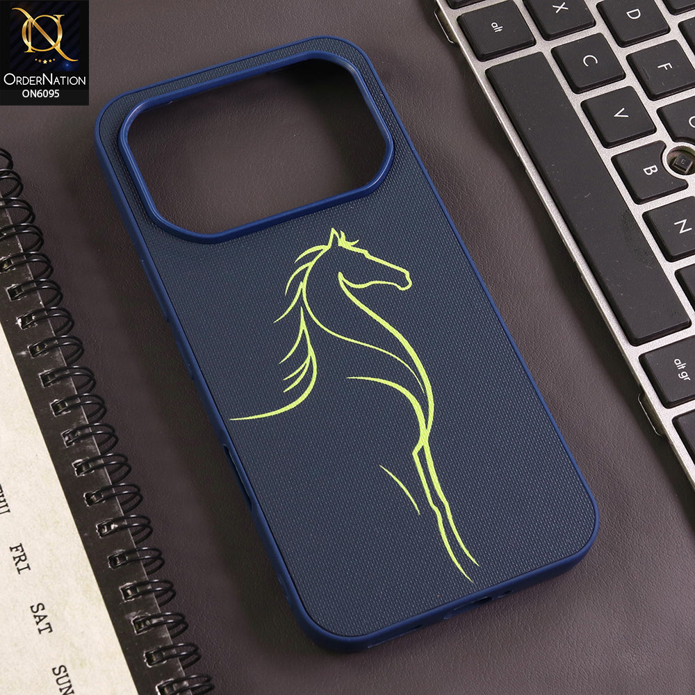 Infinix Note 60 Cover - Blue - Premium Textured Matte Phone Case with Minimalist Artistic Line Design