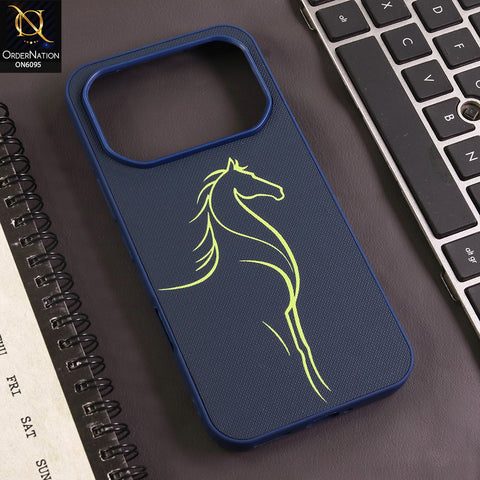 Infinix Note 60 Cover - Blue - Premium Textured Matte Phone Case with Minimalist Artistic Line Design