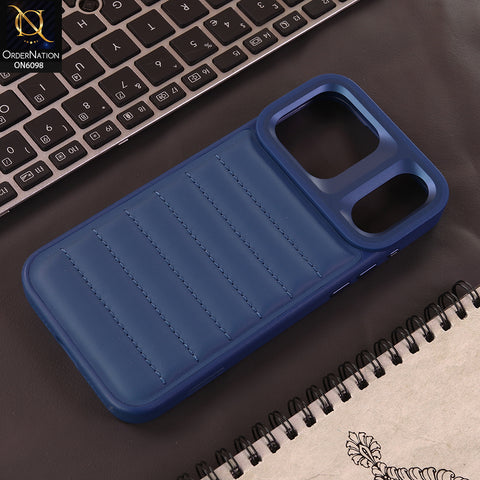 iPhone 17 Pro Cover  - Gray - Premium Quality Linear Quilted Texture Mobile Cover | Stylish Protective Shockproof Back Case
