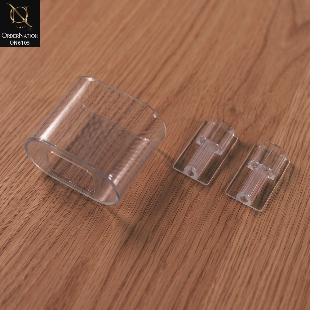 Charger Protector Cover - Transparent -Customized 20W Power Adapter Charger Protective Case for Apple UV Printed Clear TPU Cover Cable Protector