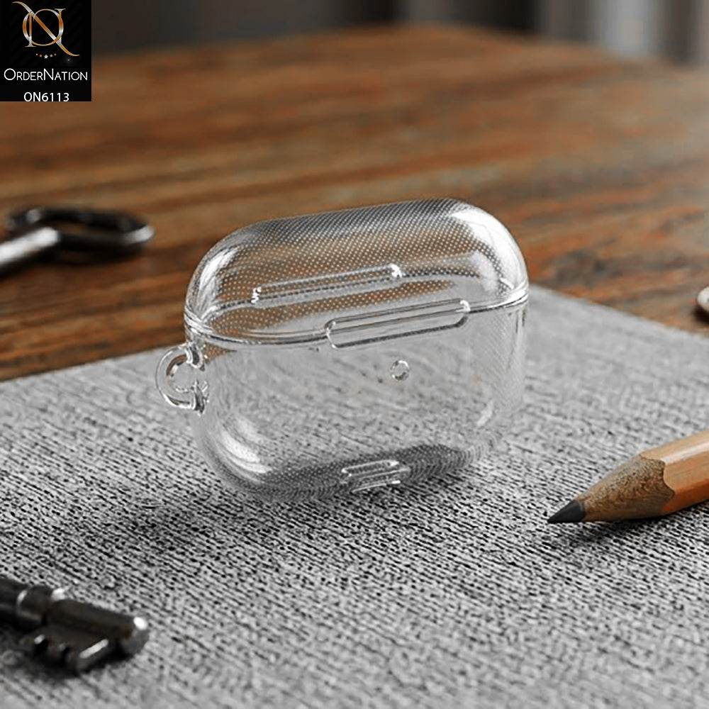 Apple Airpods Pro Cover - Transparent - Crystal Clear Micro-Dot Protective Case for AirPods Pro