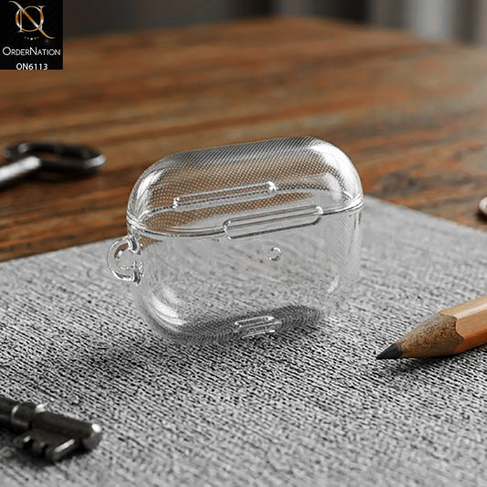 Apple Airpods Pro Cover - Transparent - Crystal Clear Micro-Dot Protective Case for AirPods Pro