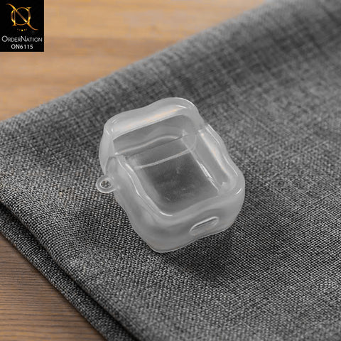 Apple Airpods 2 Cover - Transparent - Order Nation Curly Edge Clear Silicone Shockproof Cover | AirPods 2